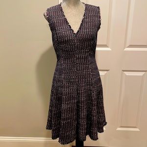 Rebecca Taylor Tweed multi dress Navy